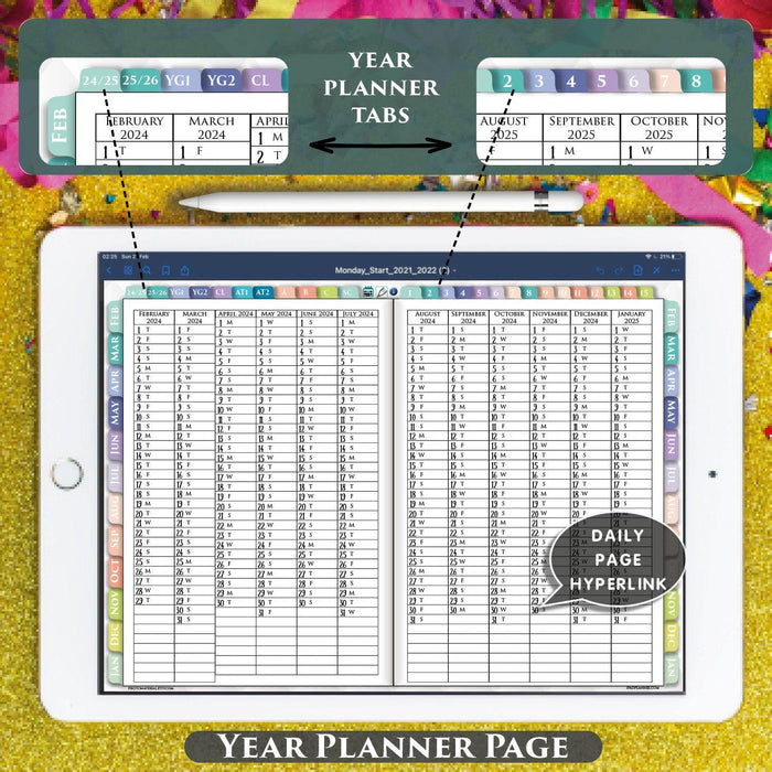 2024-2025 Digital Planner for Students: Best for iPad | Notability & GoodNotes Compatible