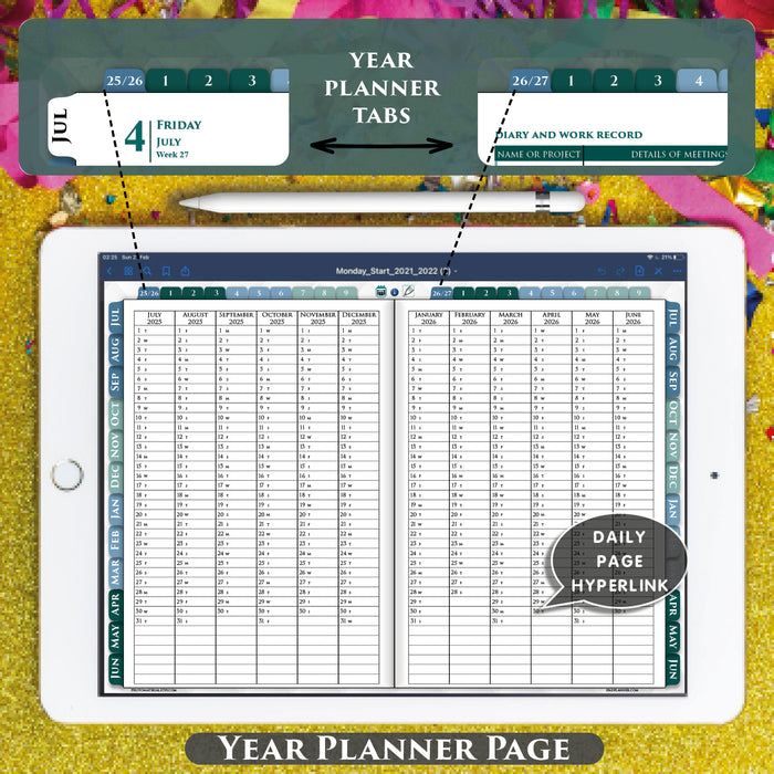 2025 2027 Premium Digital Planner Franklin Covey Daily template