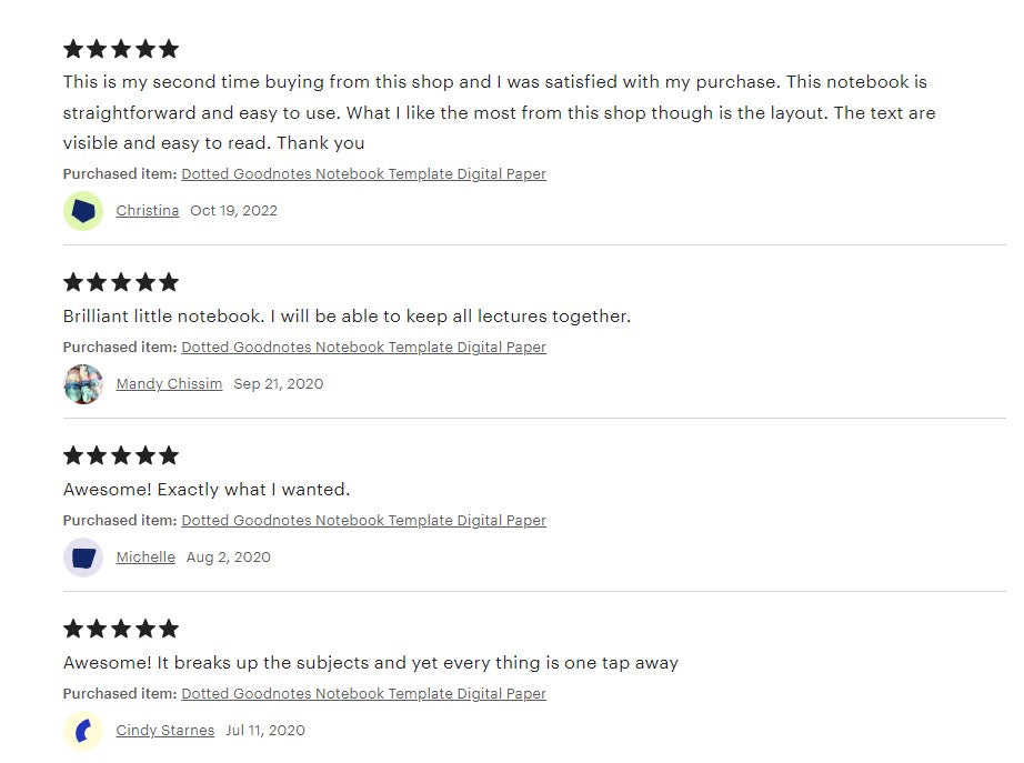 Digital Bullet Journal for GoodNotes & Notability review