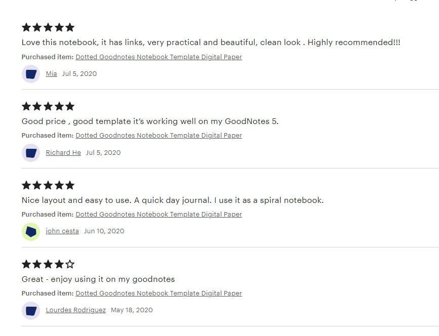 Digital Bullet Journal for GoodNotes & Notability review 2