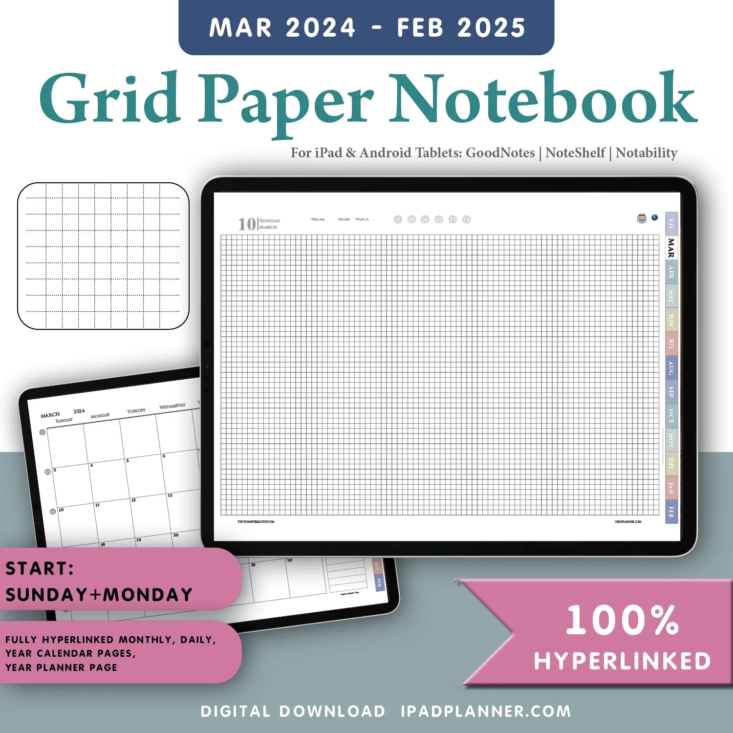 February 2025 Calendar Goodnotes