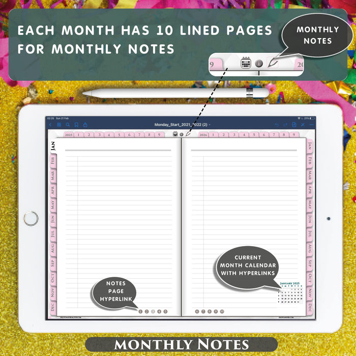 additional lined page template