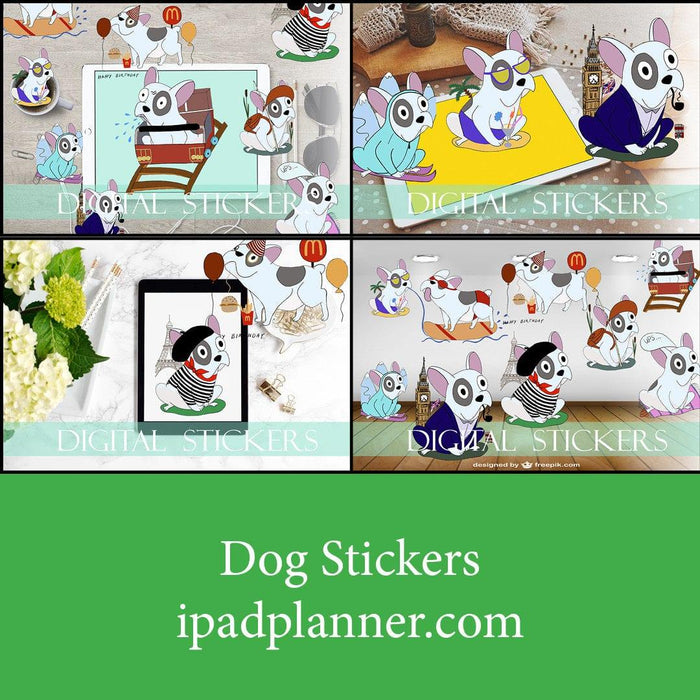digital dogs stickers