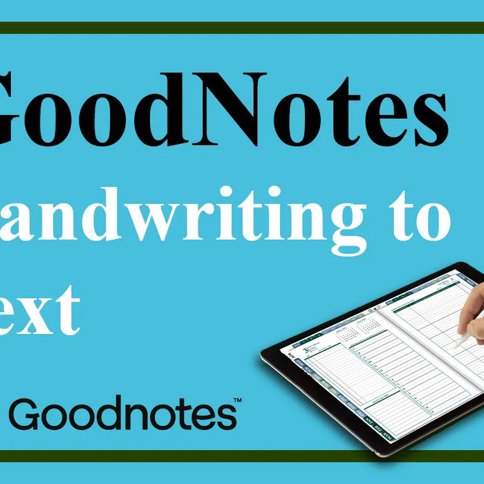 GoodNotes Handwriting To Text Tutorial