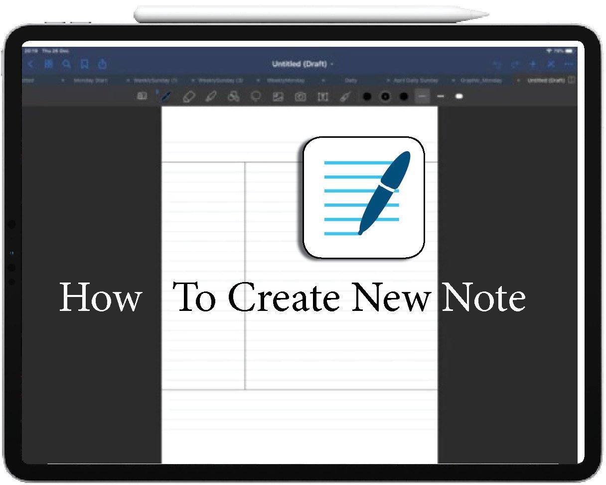 How To create New Note in GoodNotes β iPad Planner