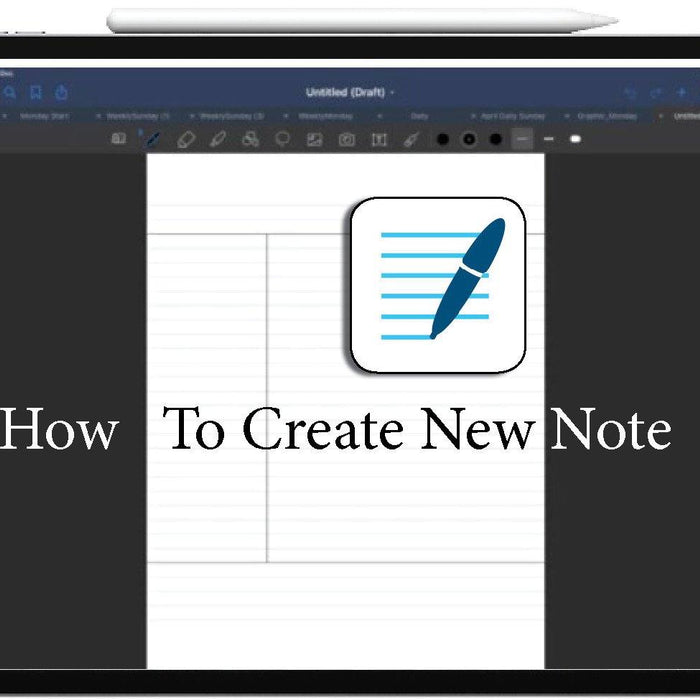 How To create New Note in GoodNotes ipadplanner.com
