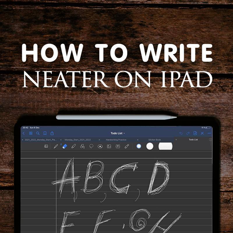 How To Write Neater on iPad and Improve your handwriting with apple pencil ipadplanner.com