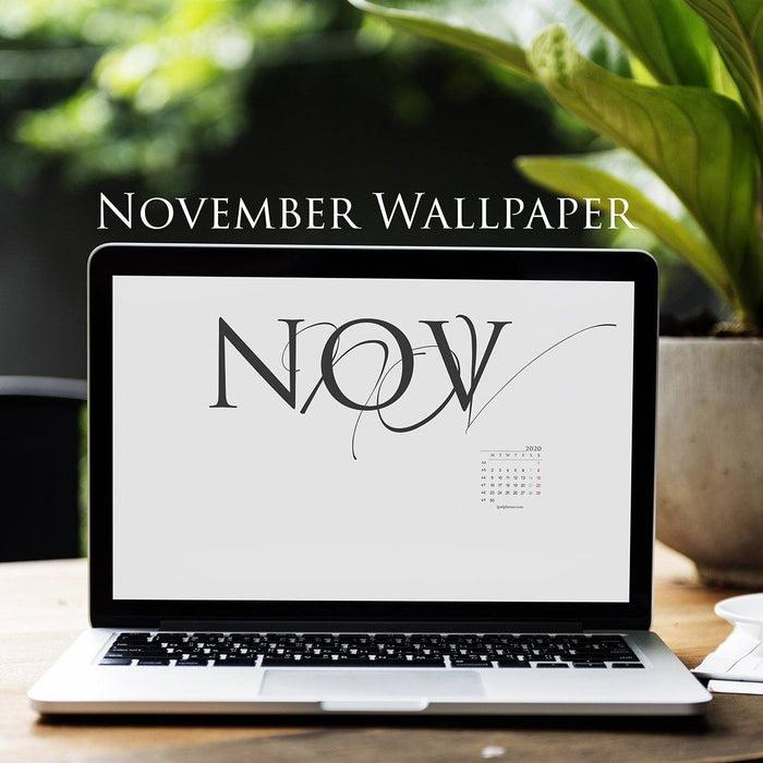 free November calendar wallpaper for MacBook