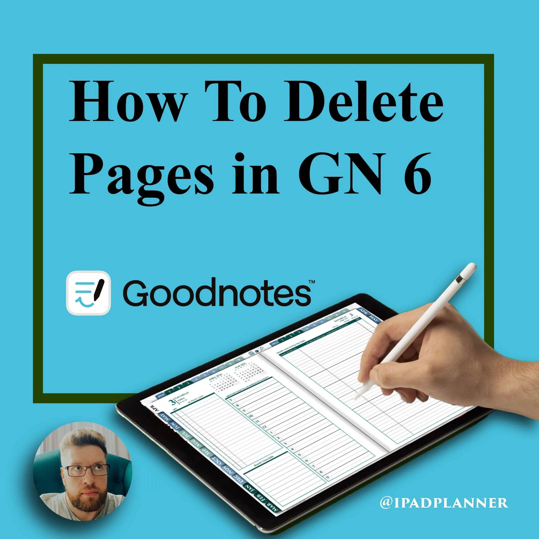 How to delete pages and covers in GoodNotes 5 - iPad Planner