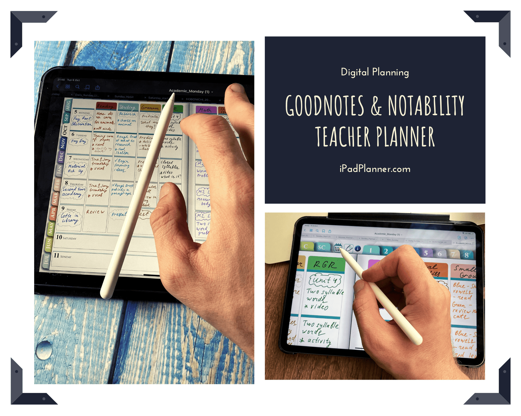 Best Digital Teacher Planner for GoodNotes and Notability - iPad Planner