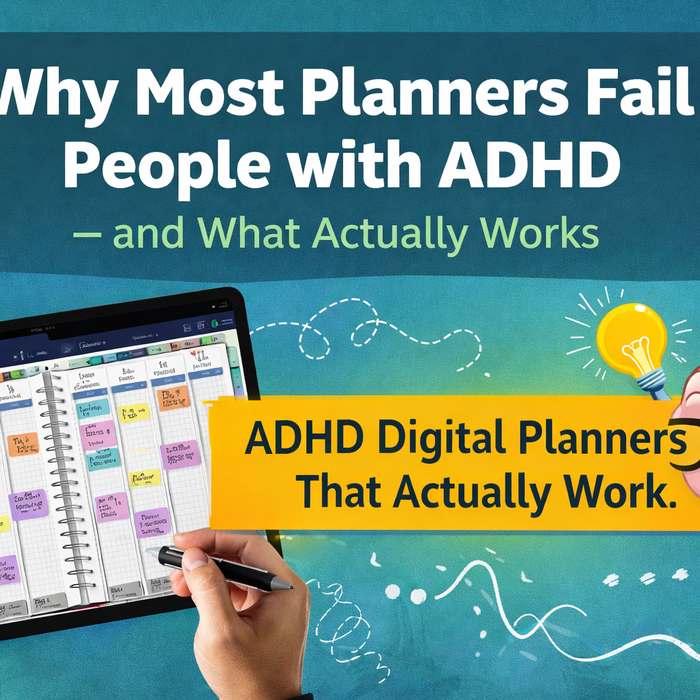 Why Most Digital Planners Don’t Work for ADHD (and What Actually Does)