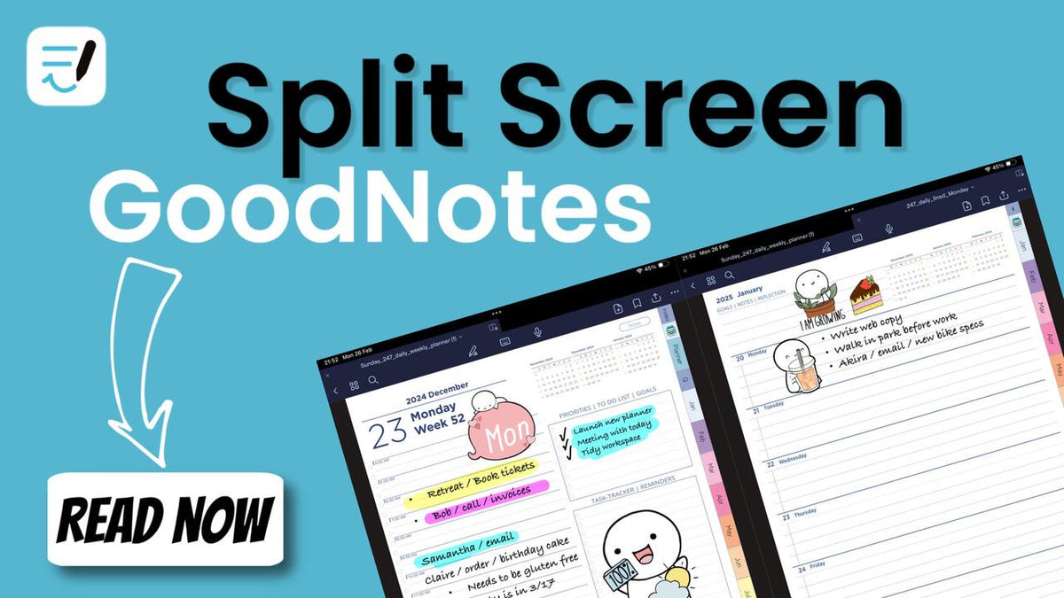 Split Screen GoodNotes Tips and Tricks — iPad Planner