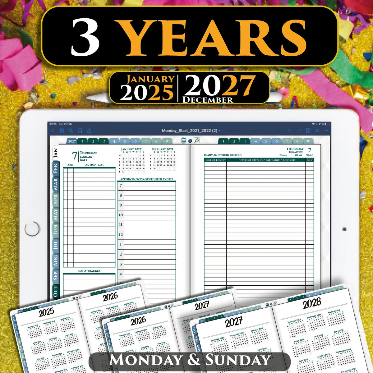 2026 2027 digital planner — iPad Planner