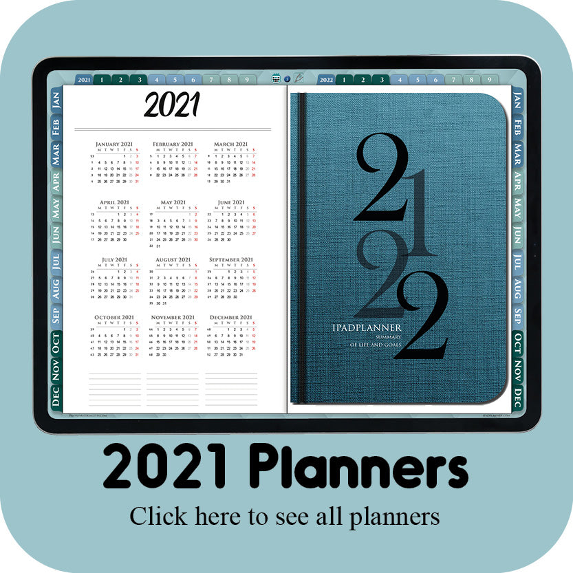 2021 digital planners for goodnotes and notability ipadplanner.com