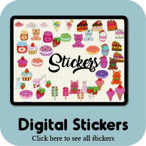 Digital Stickers for goodnotes, notability and noteshelf
