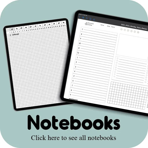 Digital Text Notebooks Digital Notebooks — iPad Planner