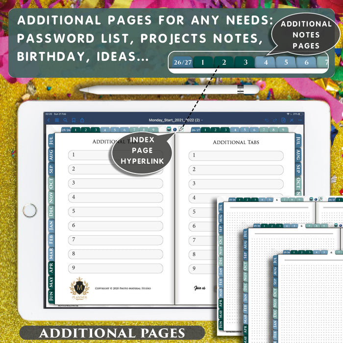 PDF Daily Digital Business Planner 2025 2026 2027 for iPad