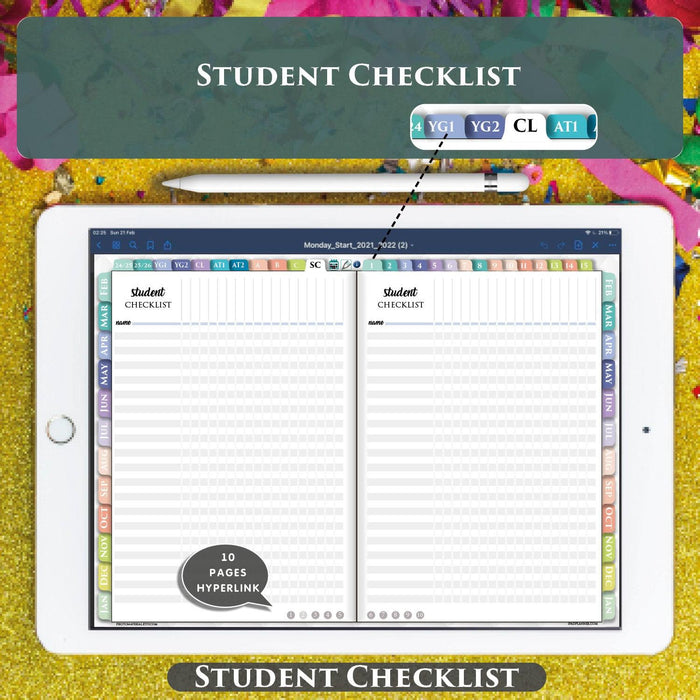 2024-2025 Digital Planner for Students: Best for iPad | Notability & GoodNotes Compatible