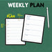 digital weekly student planner