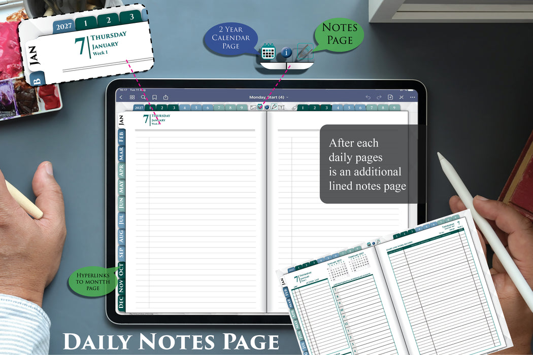 2026 2027 2028 Digital Franklin Planner Bundle. FREE BONUSES