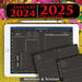 ipad black planner for 2024 2025