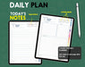 digital daily planner page template for digital business planner 2024
