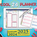 2024 Digital 2 Page Per Day Planner for GoodNotes, CollaNote, Notability