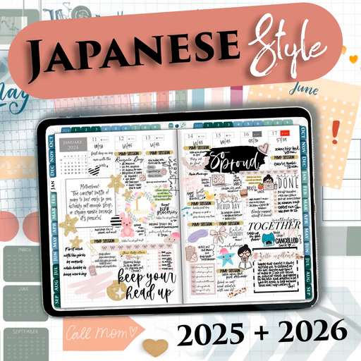 2025 2026 iPad Hobonichi Cousin Planner for handwriting digital planning in 2025 2026