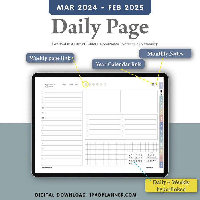 goodnotes daily digital notebook for ipad