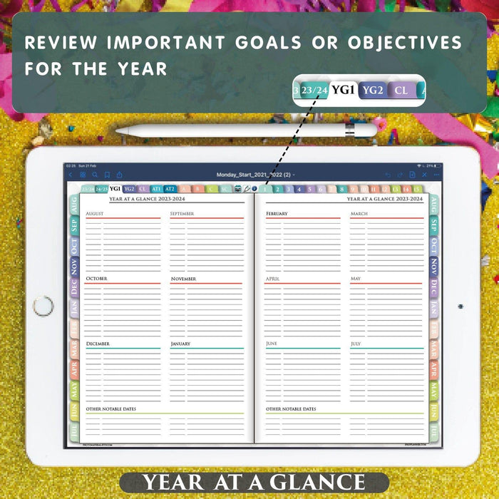 Digital Lesson Planner for iPad Planning in 2023 2024 2025 years