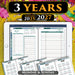 2025 2026 2027 Digital Planner Bundle. 3-years Daily Weekly Planners, BONUSES