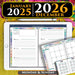 2025 2026  Digital Weekly Planner for weekly and yearly planning