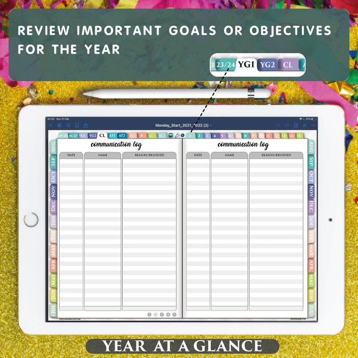 Digital Lesson Planner for iPad Planning in 2025 2026 2027 years