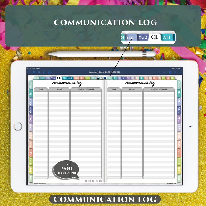 Digital Lesson Planner for iPad Planning in 2025 2026 2027 years