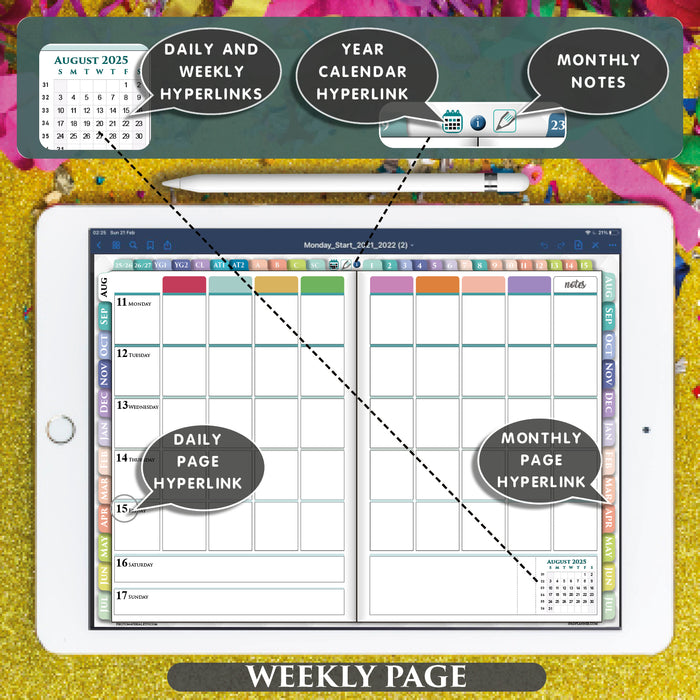 Digital Lesson Planner for iPad Planning in 2025 2026 2027 years