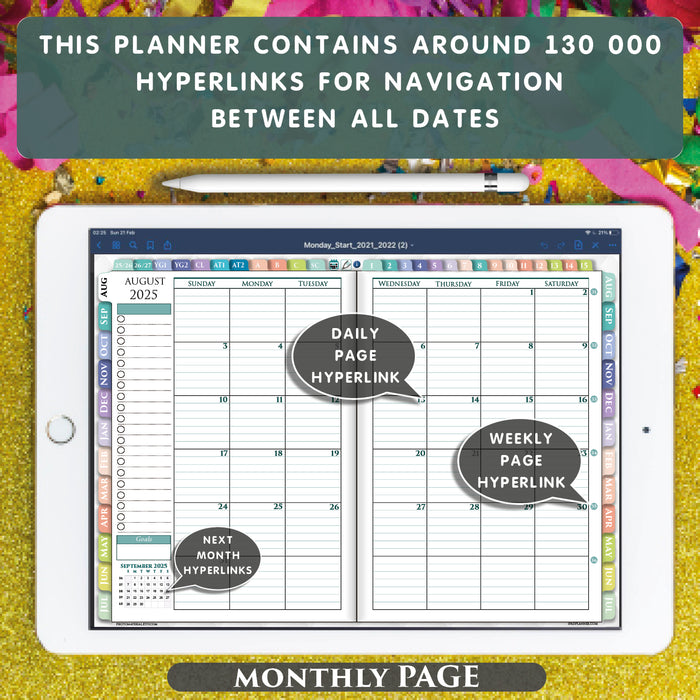 Digital Lesson Planner for iPad Planning in 2025 2026 2027 years