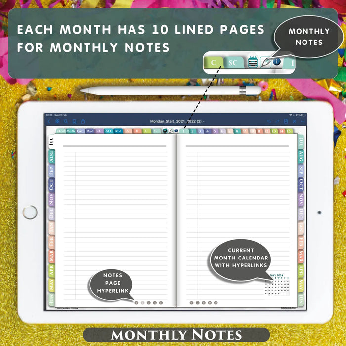 Digital Lesson Planner for iPad Planning in 2024 2025 2026 years