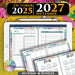 Rainbow 2026 2027 Franklin Digital Planner | October calendar start