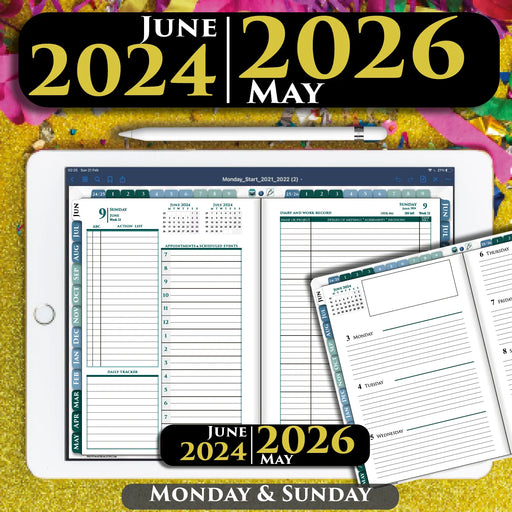 2024 2025 Franklin Digital Planner for Daily iPad Planning GoodNotes, Notability or Noteshelf