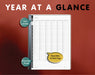 digital year at a glance planner for kindle scribe in 2025