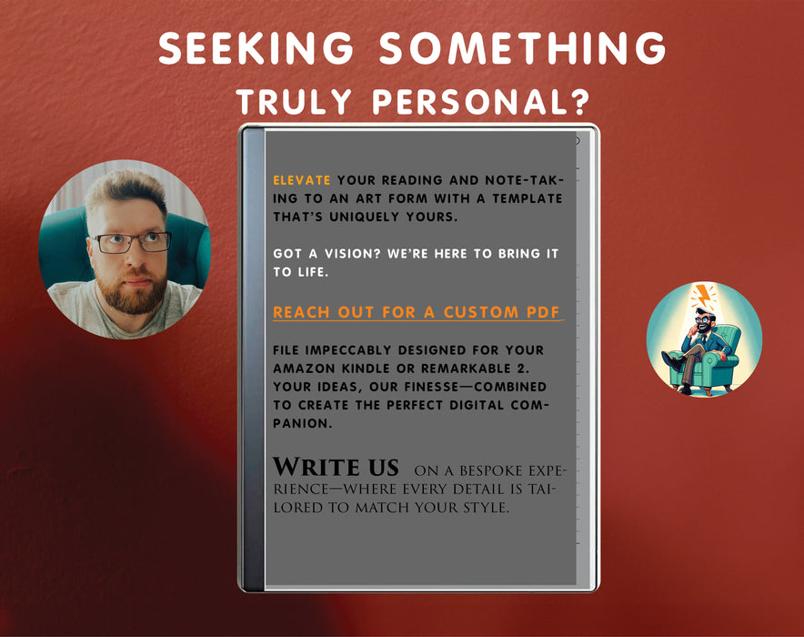 Lined Thinking Journal for reMarkable – Minimal Digital Notebook with Clickable Index (PDF)