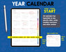 Samsung notes year calendar for 2025