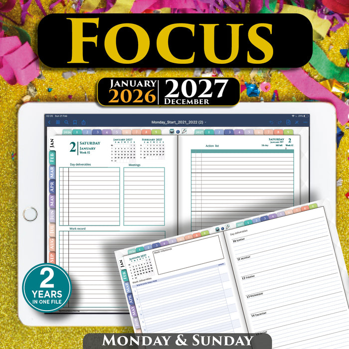 Full Focus Planner Digital - The Ultimate Productivity Tool for 2026 2027