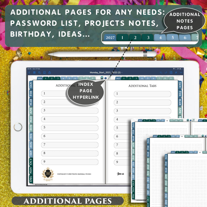 2026-2027 ADHD Digital Daily Planner | PDF Download