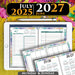 Digital Rainbow Franklin Daily Planner for iPad 2025 2026 2027 year planning