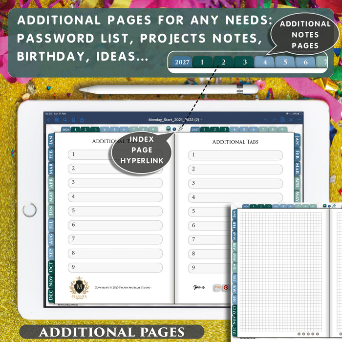2026 2027 Digital PDF Planner | Hobonichi for GoodNotes and Notability