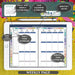 Weekly lined page of a digital planner for iPad with hyperlinked daily and monthly navigation

