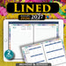 Simple Lined Digital Planner 2026–2027 | Daily Writing Journal & Planner for iPad
