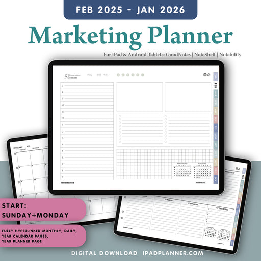 digital marketing planner for ipad