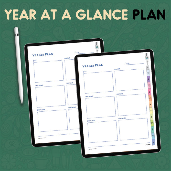 digital year at at a glance project business planner